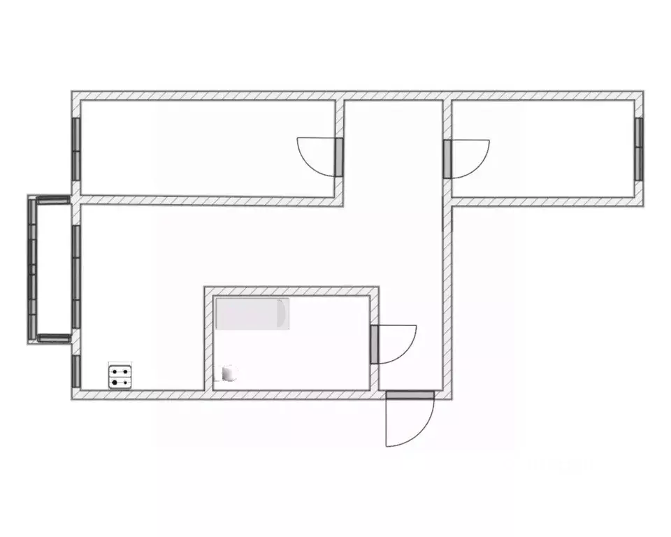 3-к кв. Санкт-Петербург пос. Репино, Песочная ул., 10 (55.7 м) - Фото 1