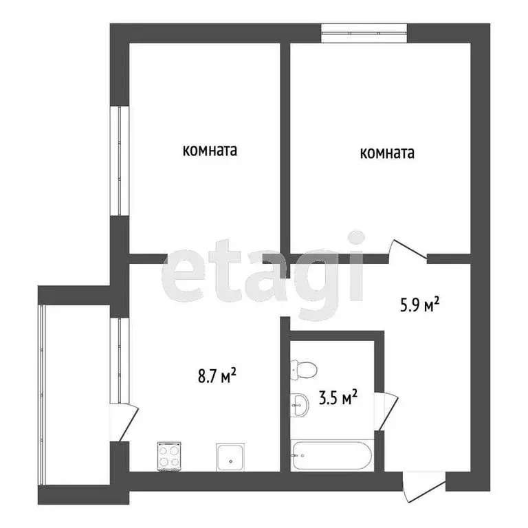 1-комнатная квартира: Ярославль, улица Маланова, 29 (36 м) - Фото 1