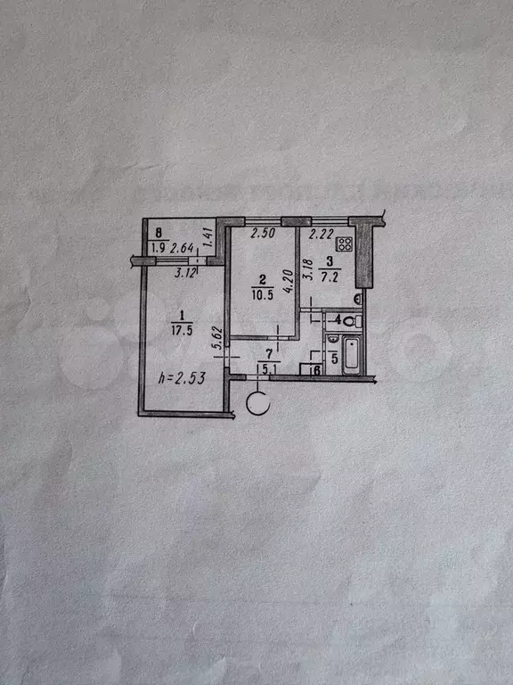 2-к. квартира, 44 м, 7/9 эт. - Фото 0