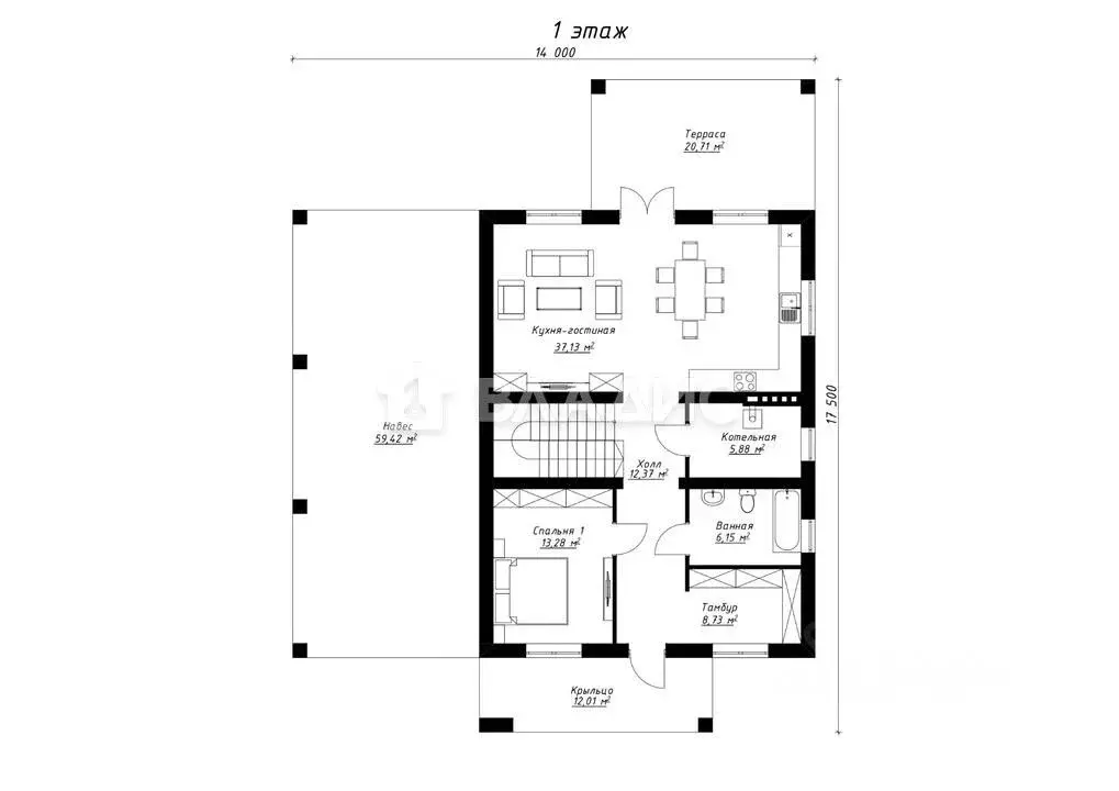 Дом в Владимирская область, Ковровский район, Доброград муниципальное ... - Фото 2