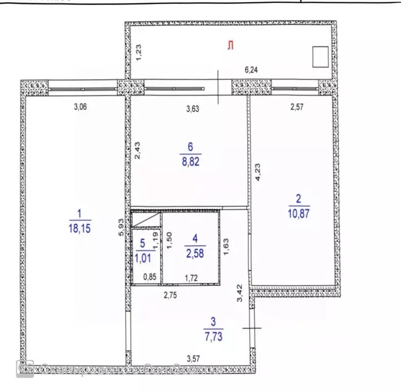 2-к кв. Ульяновская область, Ульяновск ул. Рябикова, 70к2 (52.0 м) - Фото 2