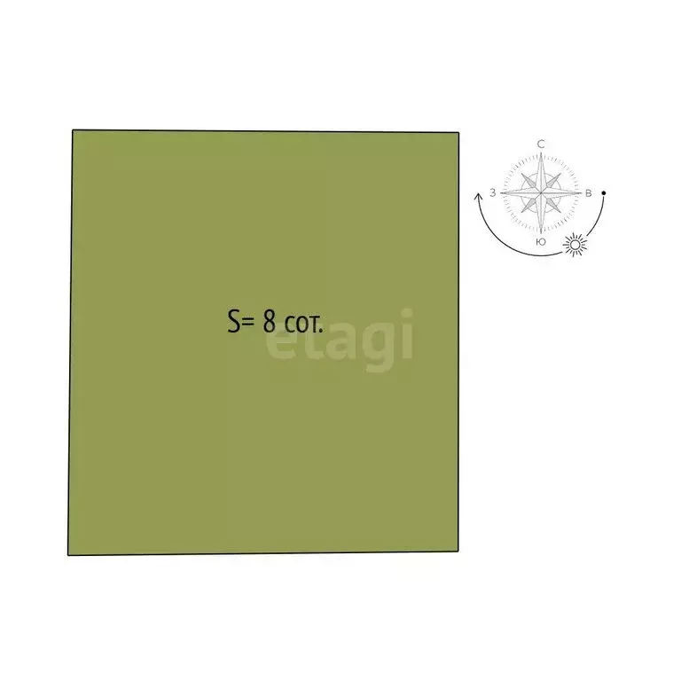 Участок в посёлок Сосновка, Морская улица (8 м) - Фото 1