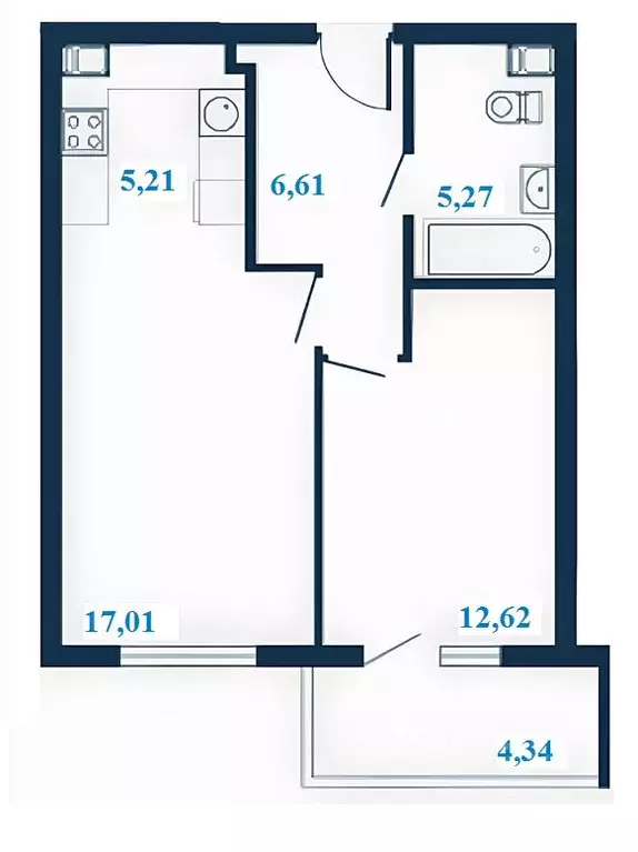 2-к кв. Волгоградская область, Волгоград ул. Клары Цеткин, 1А (48.89 ... - Фото 1