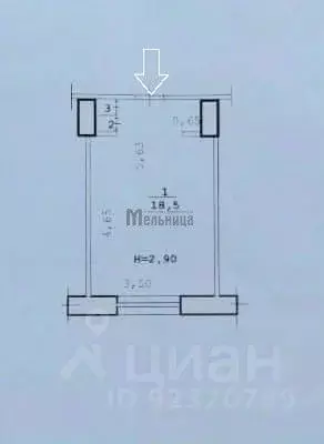 Комната Волгоградская область, Волгоград Советская ул., 28А (19.1 м) - Фото 1