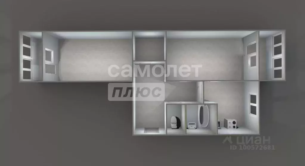 2-к кв. Московская область, Подольск ул. Долгого, 10 (47.3 м) - Фото 1