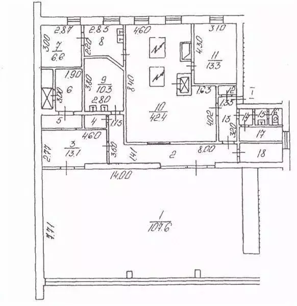 Помещение свободного назначения в Москва Ленинский просп., 77К2 (300 ... - Фото 2