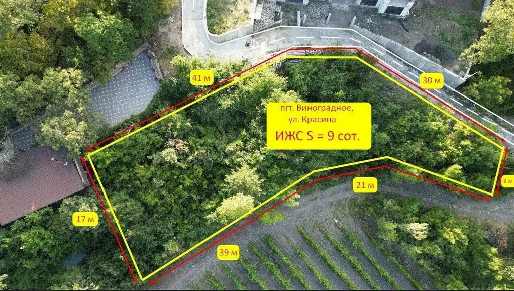 Участок в Крым, Ялта муниципальный округ, Виноградное пгт ул. Красина, ... - Фото 0