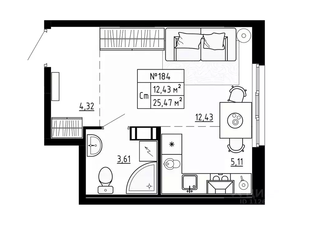 Студия Ленинградская область, Ломоносовский район, Аннинское городское ... - Фото 1