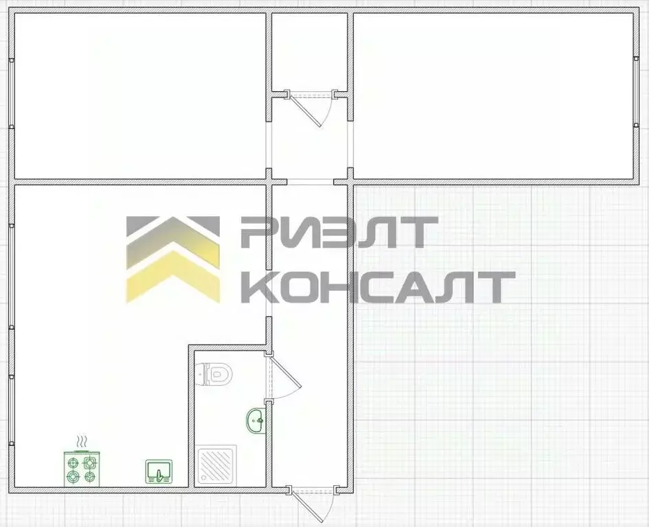 3-к кв. Омская область, Омск пос. 40 лет Октября, пер. Камерный, 49А ... - Фото 2