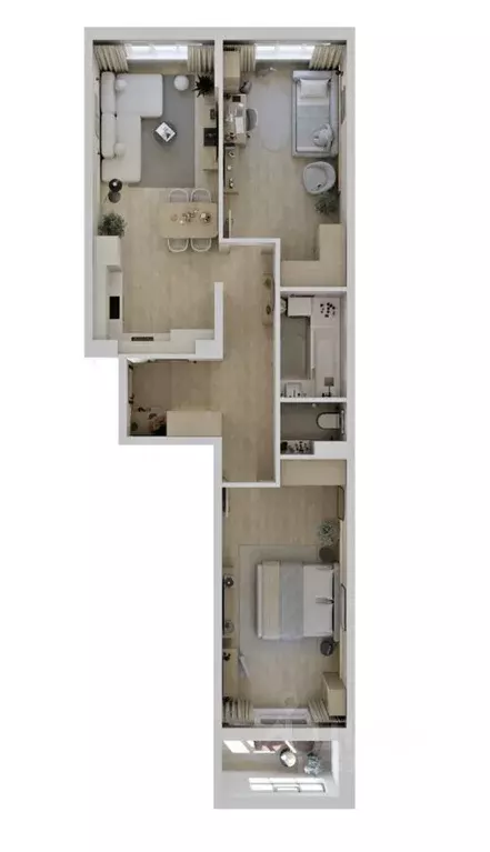 3-к кв. Саха (Якутия), Якутск ул. Чкалова, 39А (67.04 м) - Фото 0