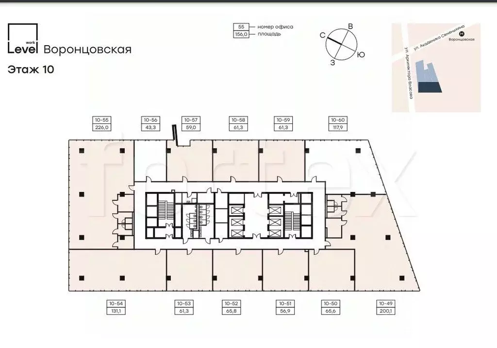 Офис в Москва ул. Академика Семенихина, 2 (128 м) - Фото 0