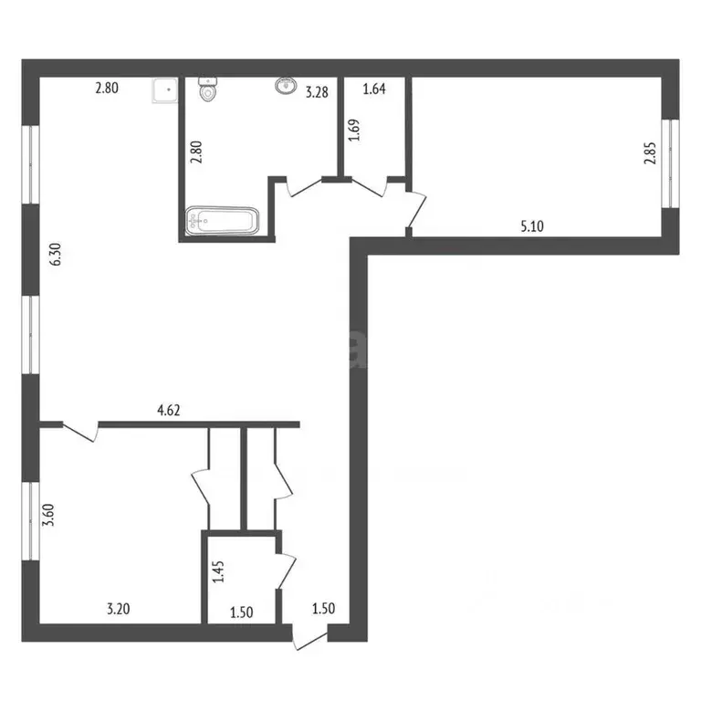 3-к кв. Красноярский край, Красноярск просп. Мира, 124 (80.0 м) - Фото 2