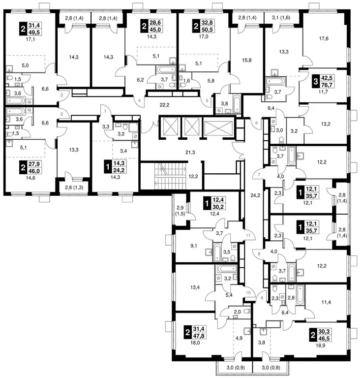 1-к кв. Московская область, Ленинский городской округ, д. Сапроново ... - Фото 2