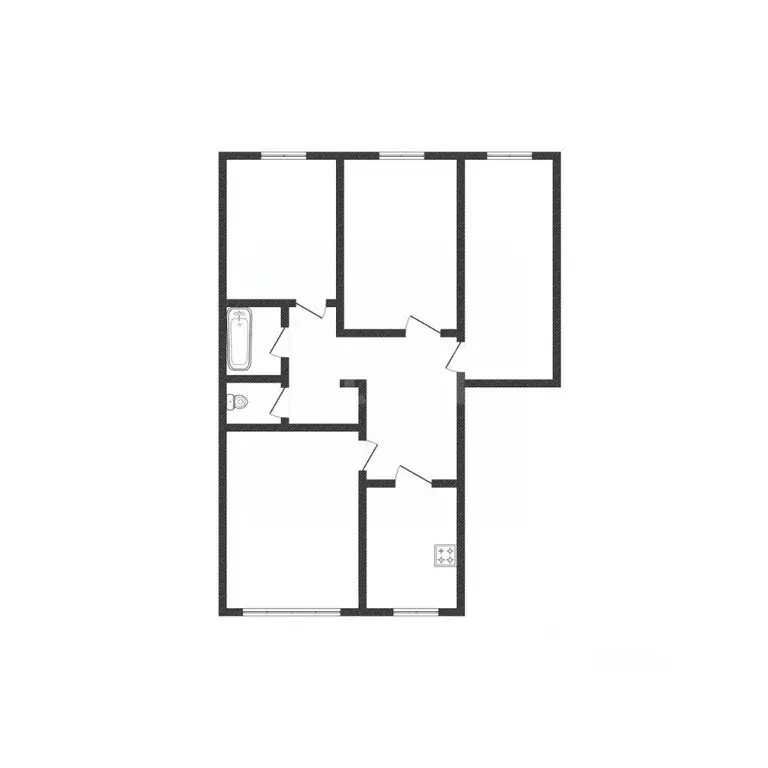 4-к кв. Смоленская область, Рославль 34-й мкр, 2 (73.7 м) - Фото 2