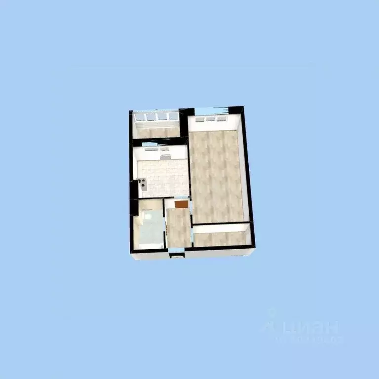 1-к кв. Башкортостан, Уфа ул. Георгия Мушникова, 21/5 (37.6 м) - Фото 2