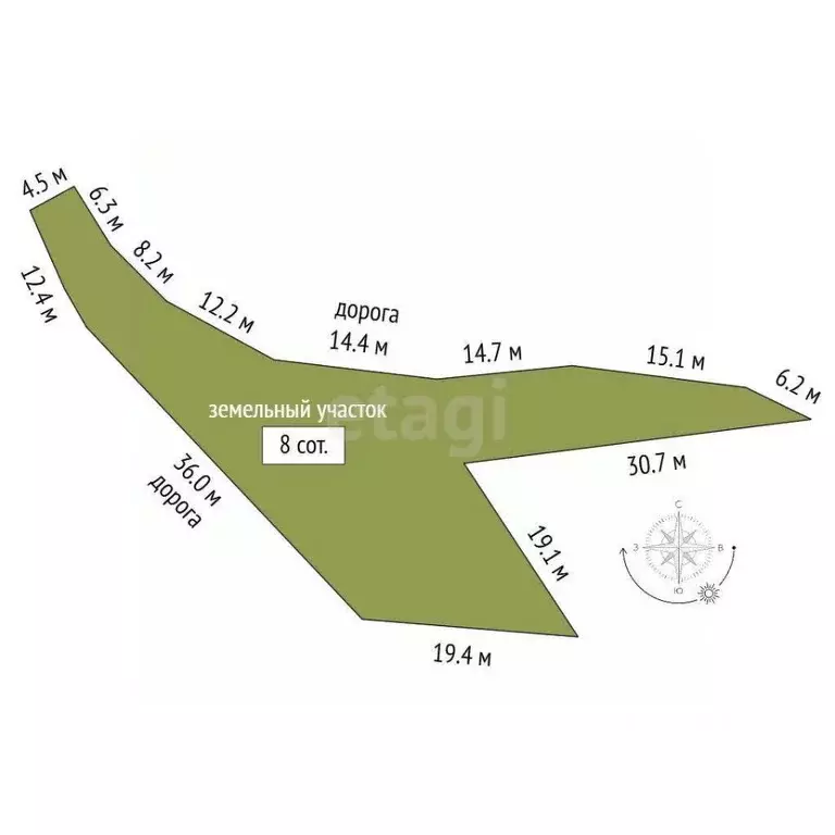 Участок в Крым, Ялта ул. Ленинградская (8.0 сот.) - Фото 2