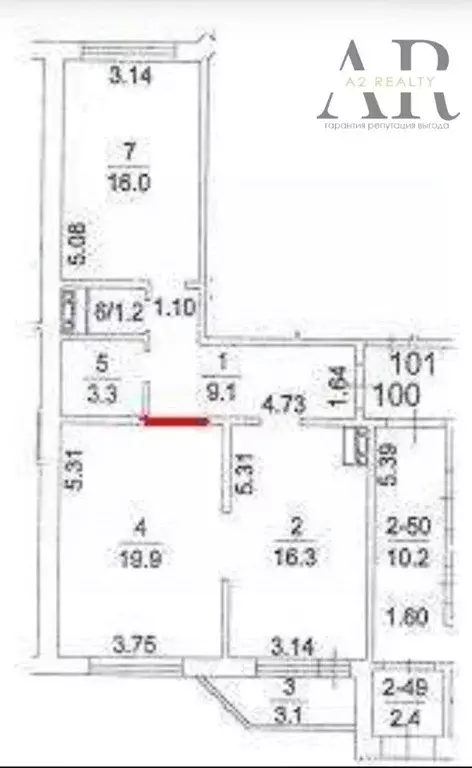 2-к кв. Москва пос. Коммунарка, ул. Сосенский Стан, 5 (68.0 м) - Фото 2
