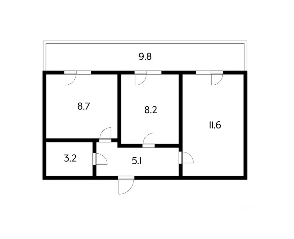 2-к кв. Адыгея, Тахтамукайский район, Старобжегокайское с/пос, Новая ... - Фото 1