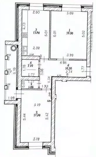 2-к кв. Чувашия, Чебоксары ул. Константина Иванова, 73 (65.7 м) - Фото 2