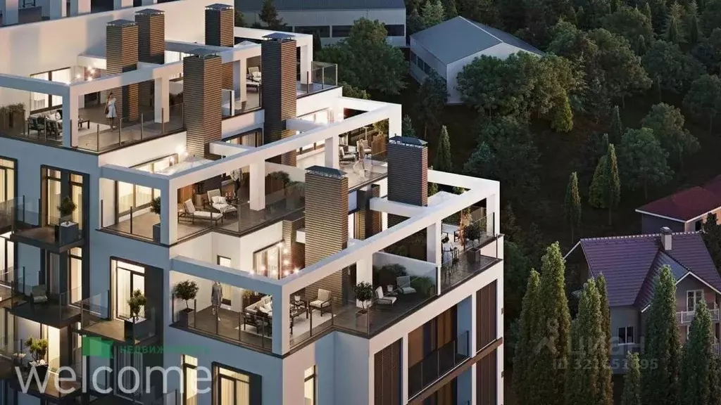 Студия Крым, Алушта ул. Сергеева-Ценского, 4В (44.7 м) - Фото 1