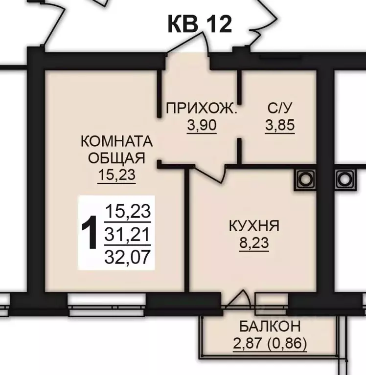 1-к кв. Ивановская область, Ивановский район, Богданихское с/пос, д. ... - Фото 1