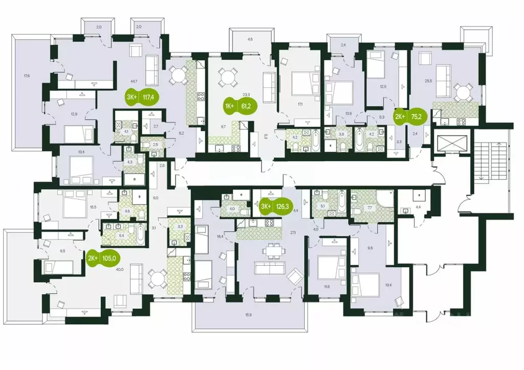 3-к кв. Забайкальский край, Чита Каштакский мкр,  (104.92 м) - Фото 1