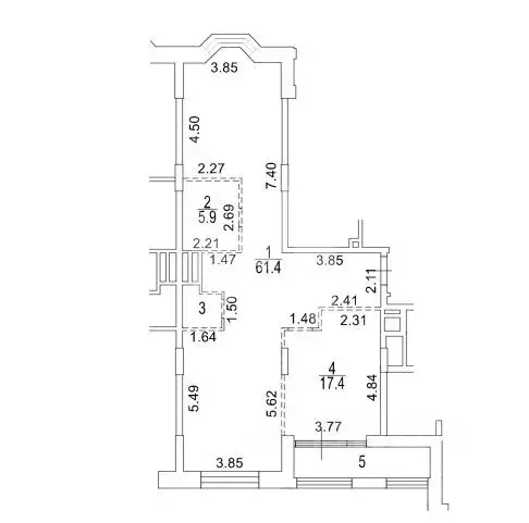 3-к кв. Москва Верхняя ул., 20к1 (90.0 м) - Фото 2