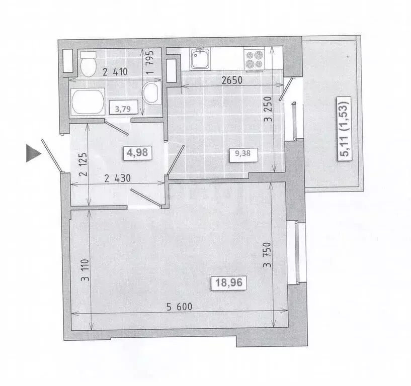 1-комнатная квартира: Казань, проспект Победы, 139к2 (38.7 м) - Фото 1