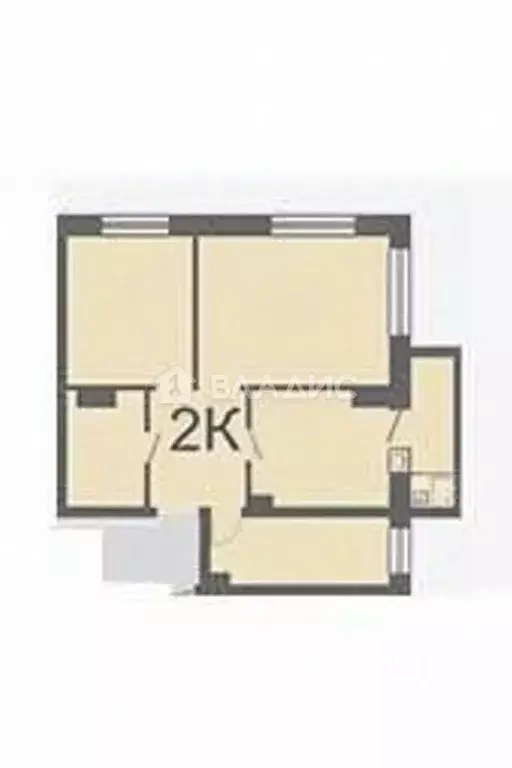 2-к кв. Санкт-Петербург просп. Славы, 37 (43.6 м) - Фото 2