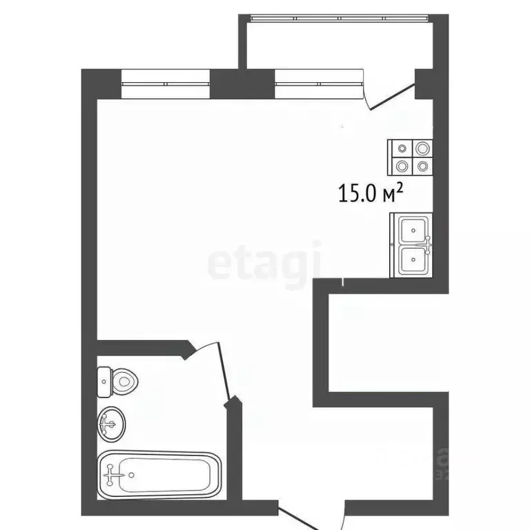 Студия Владимирская область, Муром ул. Машинистов, 14 (45.9 м) - Фото 1