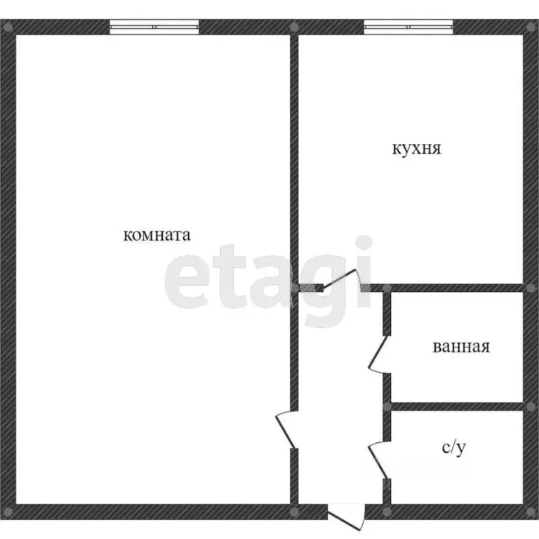 1-к кв. Приморский край, Владивосток ул. Адмирала Кузнецова, 42А (28.9 ... - Фото 1