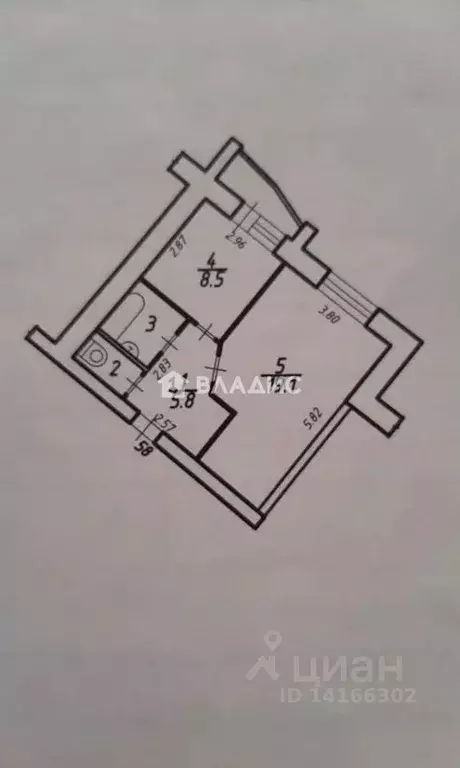 1-к кв. Белгородская область, Белгород ул. Макаренко, 38 (38.4 м) - Фото 2