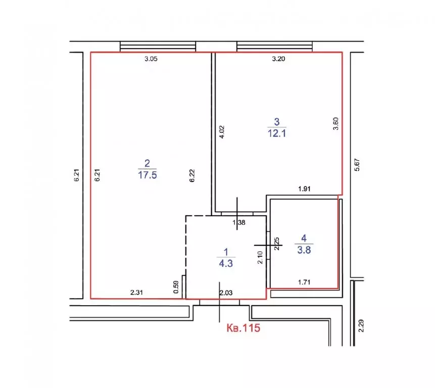 1-комнатная квартира: деревня Утечино, жилой комплекс Савин Парк, к3 ... - Фото 1