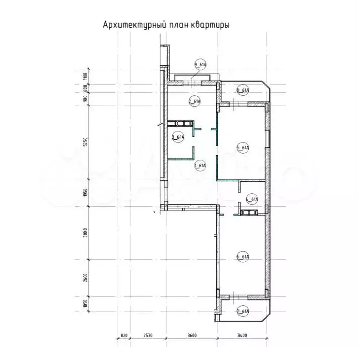 2-к. квартира, 70,5м, 15/15эт. - Фото 0