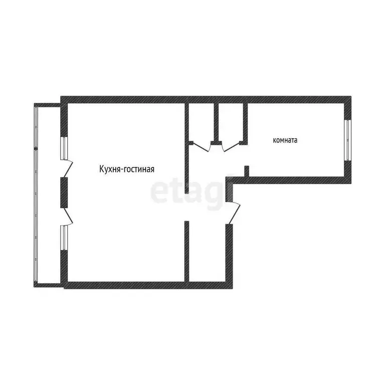 2-комнатная квартира: Кыштым, улица Челюскинцев, 60 (49.1 м) - Фото 1