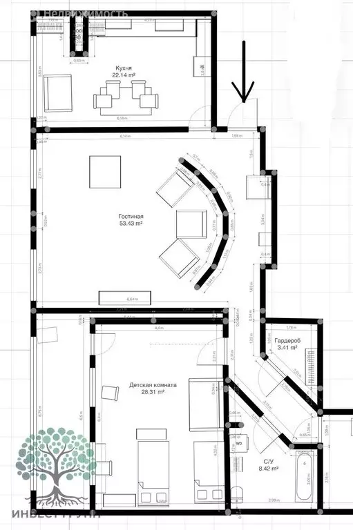 3-комнатная квартира: Самара, Ленинская улица, 302 (127.8 м) - Фото 1