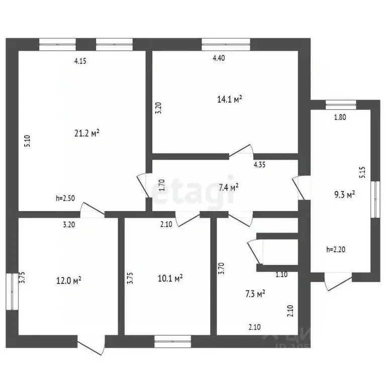 Дом в Крым, Советский район, с. Ильичево ул. Юбилейная (82 м) - Фото 2