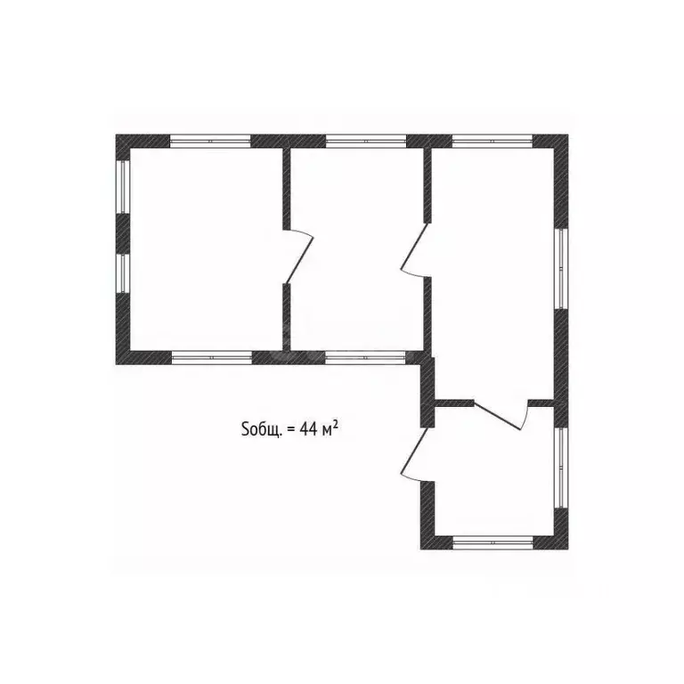 Дом в Брянская область, Навля рп ул. Речная (44 м) - Фото 1