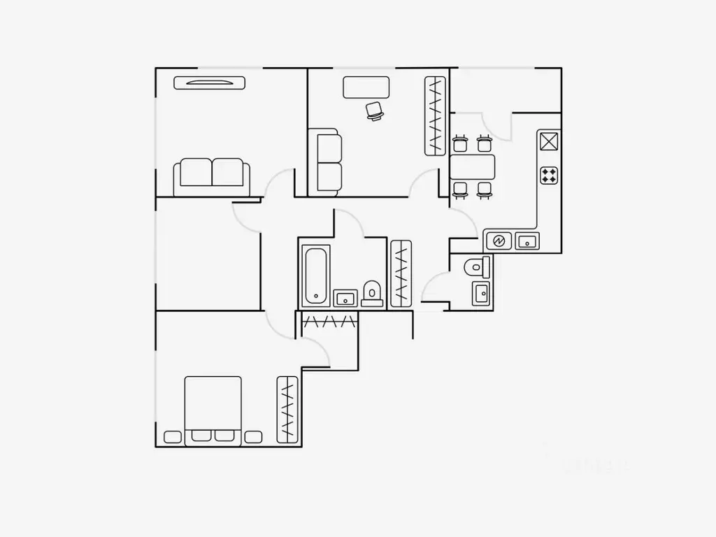 4-к кв. Москва ул. Берзарина, 30 (95.0 м) - Фото 2