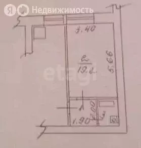 1-комнатная квартира: Липецк, улица 40 лет Октября, 41 (26 м) - Фото 1