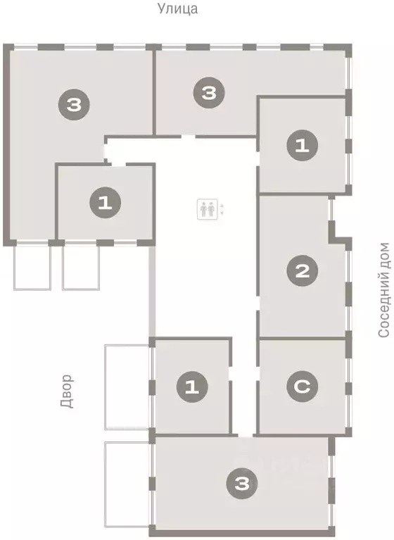 1-к кв. Омская область, Омск  (41.16 м) - Фото 2