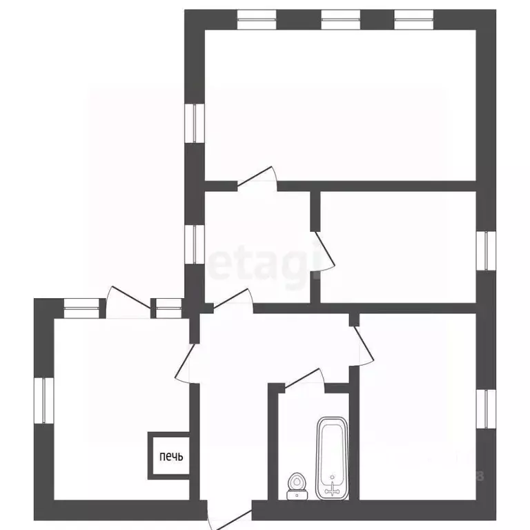 Дом в Омская область, Омск пер. 2-й Самарский, 4 (55 м) - Фото 2