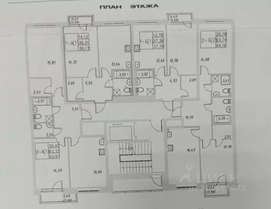 1-к кв. Татарстан, Казань Адмиралтейская ул., 2 (39.7 м) - Фото 2