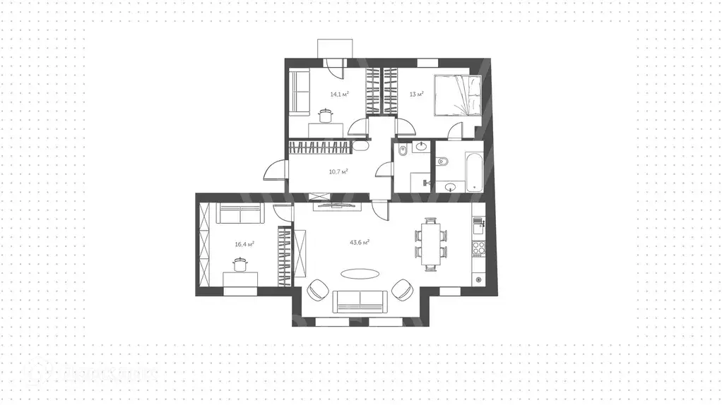 Продаётся 4-к квартира, 108.6 м - Фото 1