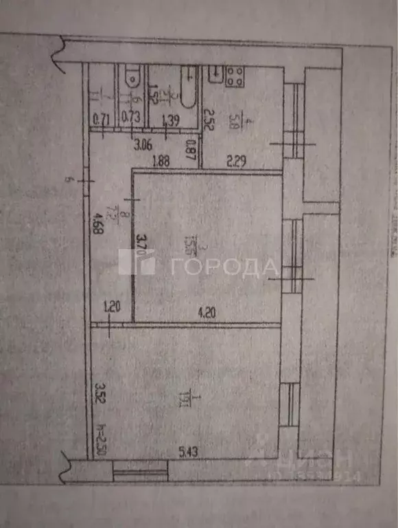 2-к кв. Алтайский край, Барнаул Комсомольский просп., 104А (51.9 м) - Фото 2