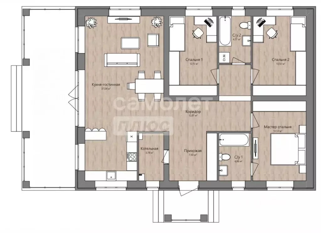 Дом в Алтайский край, Первомайский район, с. Санниково, Березка мкр  ... - Фото 2