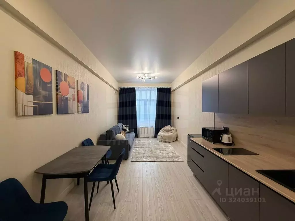 Студия Москва Ухтомская ул., 19 (31.8 м) - Фото 1