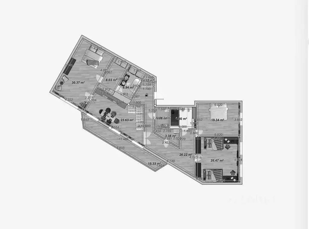 5-к кв. Москва ул. Ивана Бабушкина, 10 (160.6 м) - Фото 2