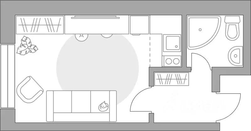 Студия Московская область, Балашиха 39-й мкр, Пехра жилой комплекс, к8 ... - Фото 1