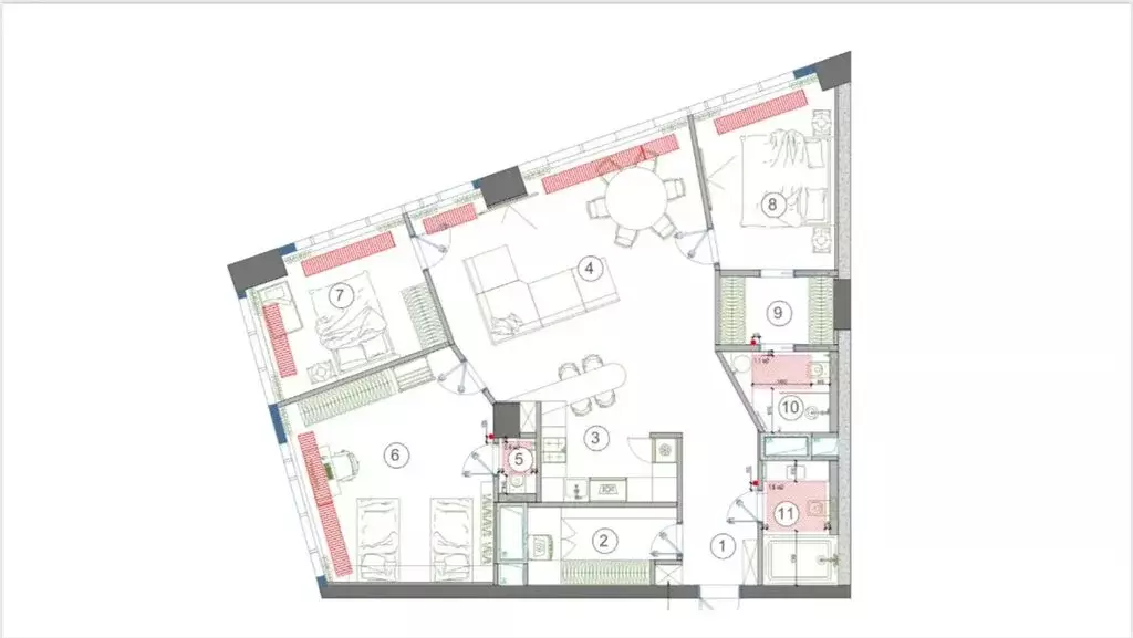 4-комнатная квартира: Москва, Мытная улица, 40к1 (127.5 м) - Фото 2